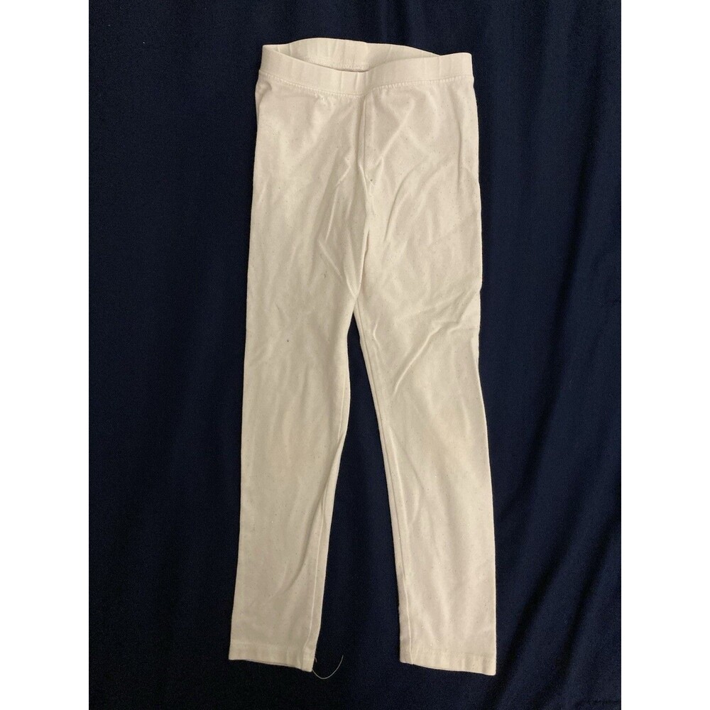 4T Cat & Jack girl clothes - 1 piece pants | solid white and glitter theme